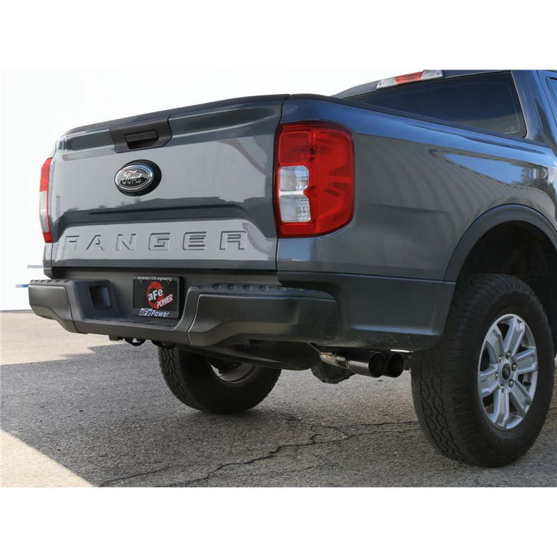 aFe Power | Vulcan Series 2-1/2 IN to 3 IN Stainless Steel Cat-Back Exhaust System Black - Ranger 2.3T 2024-2025