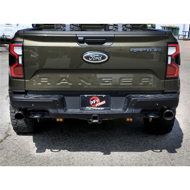 aFe Power | Vulcan Series 3 IN 304 Stainless Steel Cat-Back Exhaust System w/Black Tip - Ranger 3.0T 2024-2026