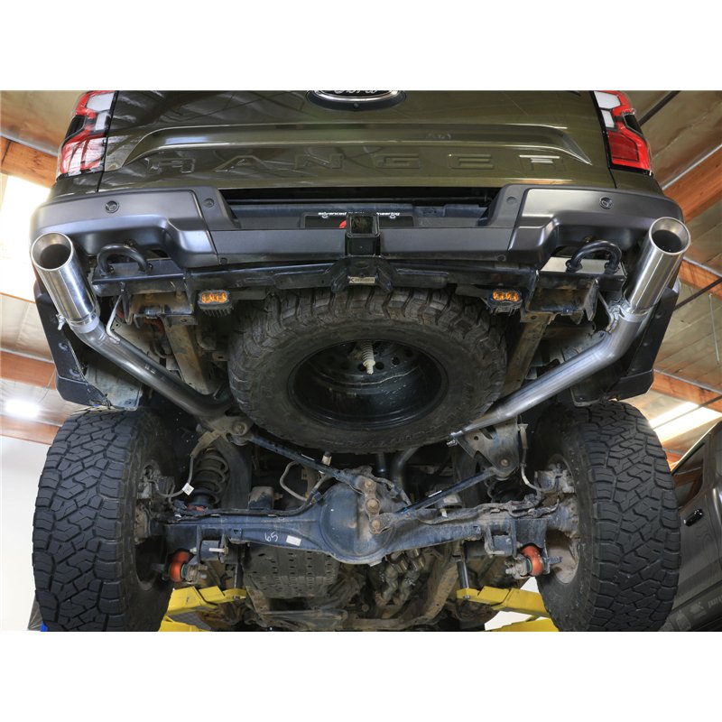 aFe Power | Vulcan Series 3 IN 304 Stainless Steel Cat-Back Exhaust System w/Polished Tip - Ranger 3.0T 2024-2026