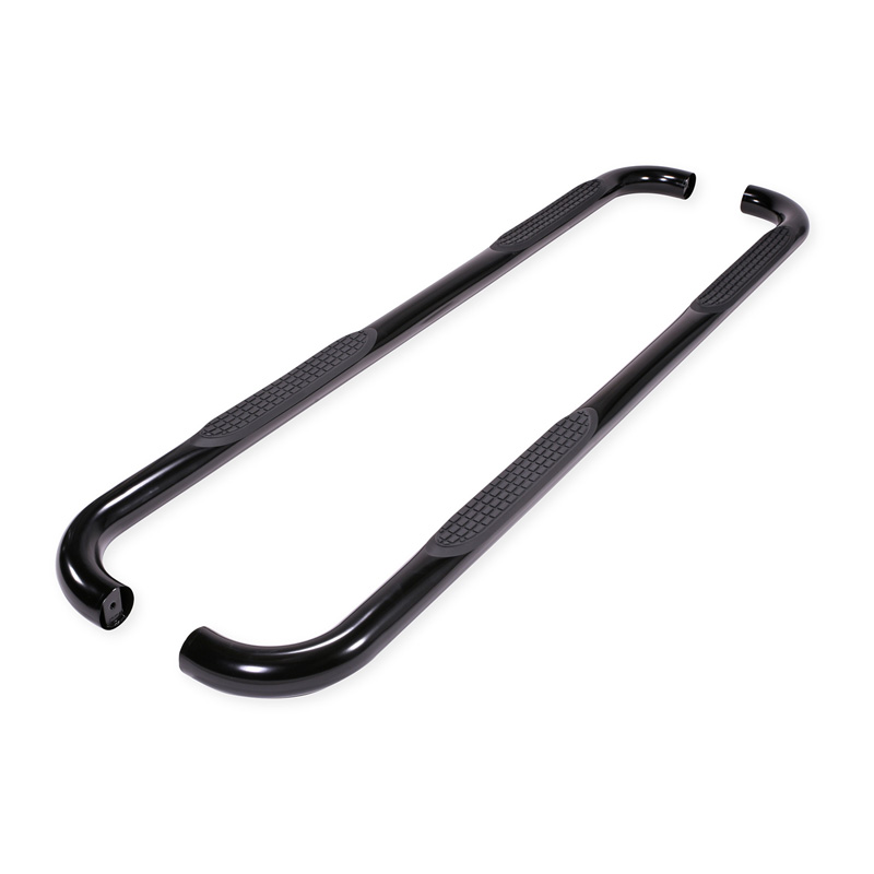 TrailFX | 3 Inch Round Bent Powder Coated Black Steel Without End Caps - Colorado / Canyon 2004-2012
