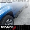 TrailFX | 3 Inch Round Bent Powder Coated Black Steel Without End Caps - Colorado / Canyon 2004-2012