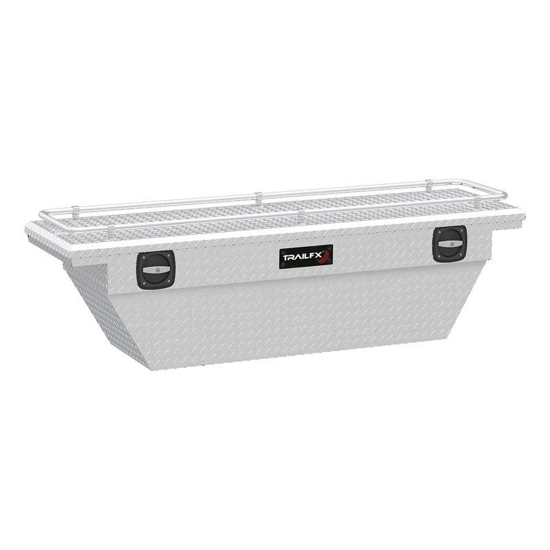 TrailFX | Crsovr Dep Ang Low Profil Sgl Lid Dia Trd Brit Alum 69x19.25x17.5 W/Rail On Lid - Chevrolet / Ford 2000-2025