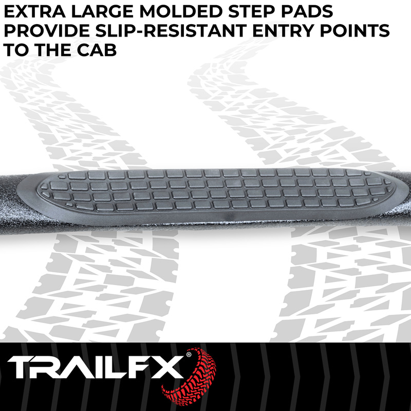 TrailFX | 3 Inch Round Bent, Rocker Panel Mount - Land Cruiser 2.4T 2024-2025