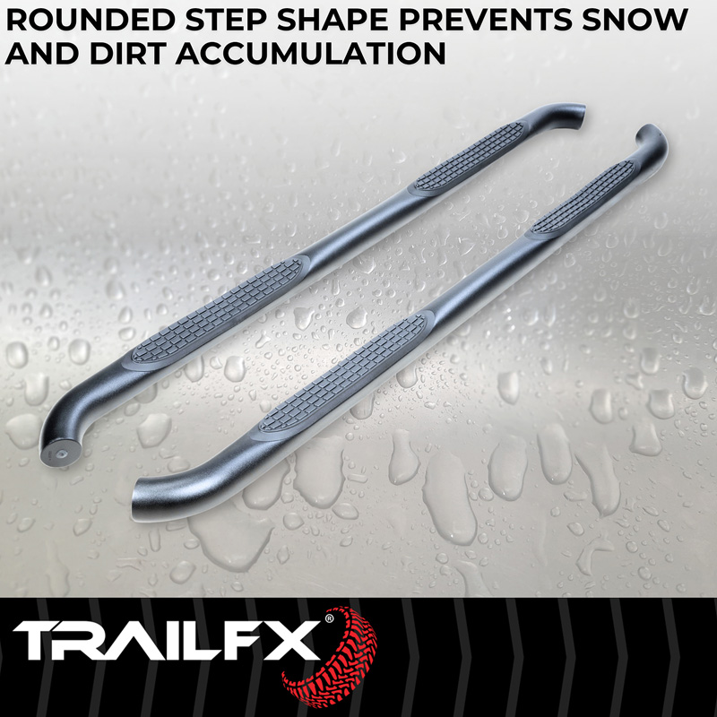 TrailFX | 3 Inch Round Bent, Rocker Panel Mount - Land Cruiser 2.4T 2024-2025