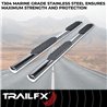 TrailFX | 4 Inch Oval Straight, Rocker Panel Mount - 4Runner 2.4T 2025-2026