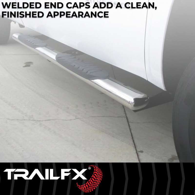 TrailFX | 4 Inch Oval Straight, Rocker Panel Mount - 4Runner 2.4T 2025-2026