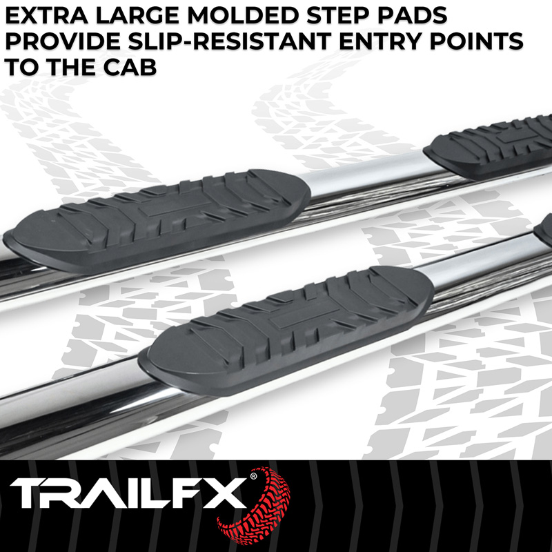 TrailFX | 4 Inch Oval Straight, Rocker Panel Mount - Land Cruiser 2.4T 2024-2025