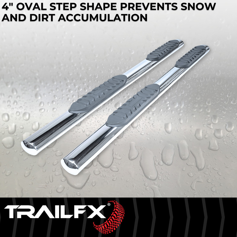 TrailFX | 4 Inch Oval Straight, Rocker Panel Mount - Land Cruiser 2.4T 2024-2025