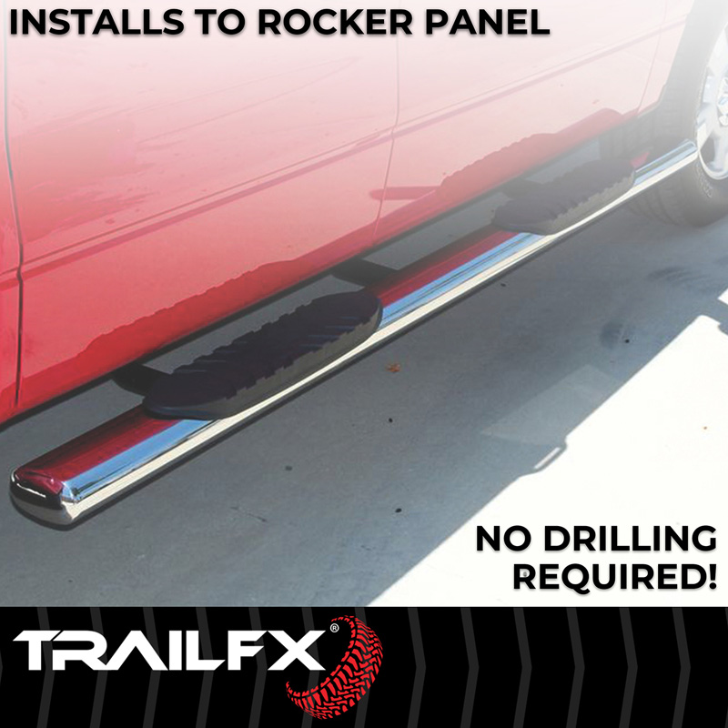 TrailFX | 4 Inch Oval Straight, Rocker Panel Mount - Land Cruiser 2.4T 2024-2025