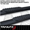 TrailFX | 4 Inch Oval Straight, Rocker Panel Mount - Land Cruiser 2.4T 2024-2025