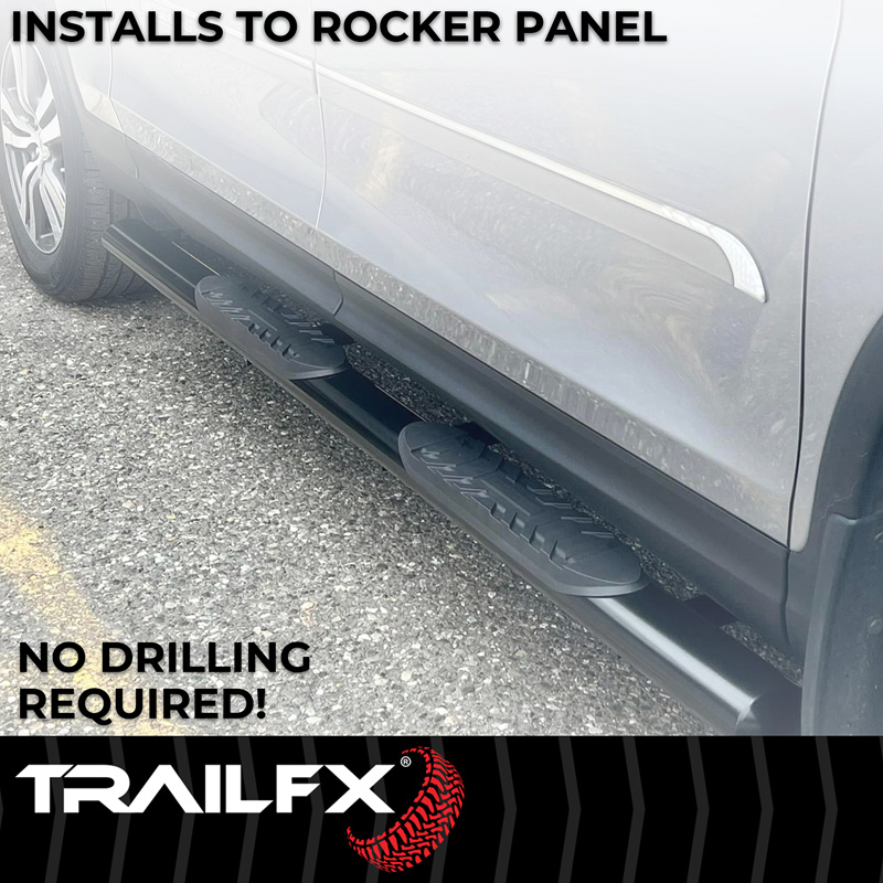 TrailFX | 4 Inch Oval Straight, Rocker Panel Mount - Land Cruiser 2.4T 2024-2025