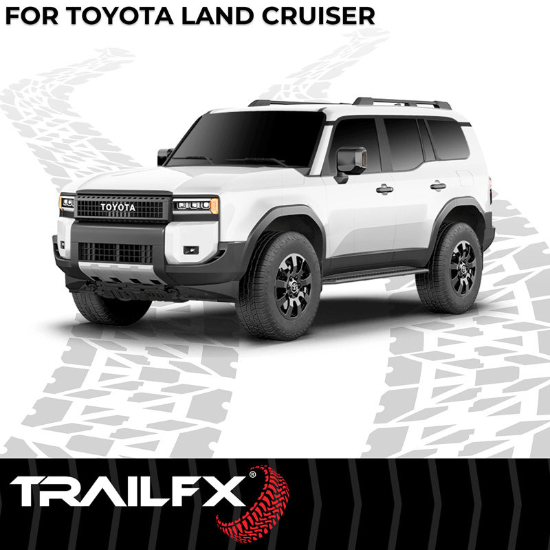 TrailFX | With 6-1/2 Inch Wide Step Area, Rocker Panel Mount - Land Cruiser 2.4T 2024-2025