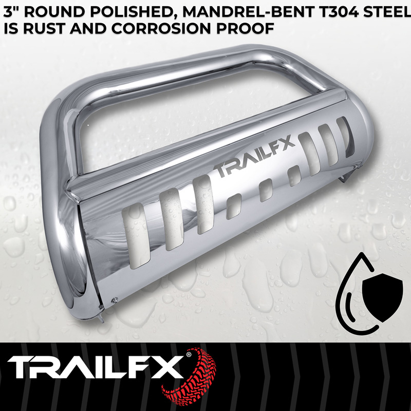 TrailFX | 3 Inch Diameter, Polished, Stainless Steel - Land Cruiser 2.4T 2024-2025