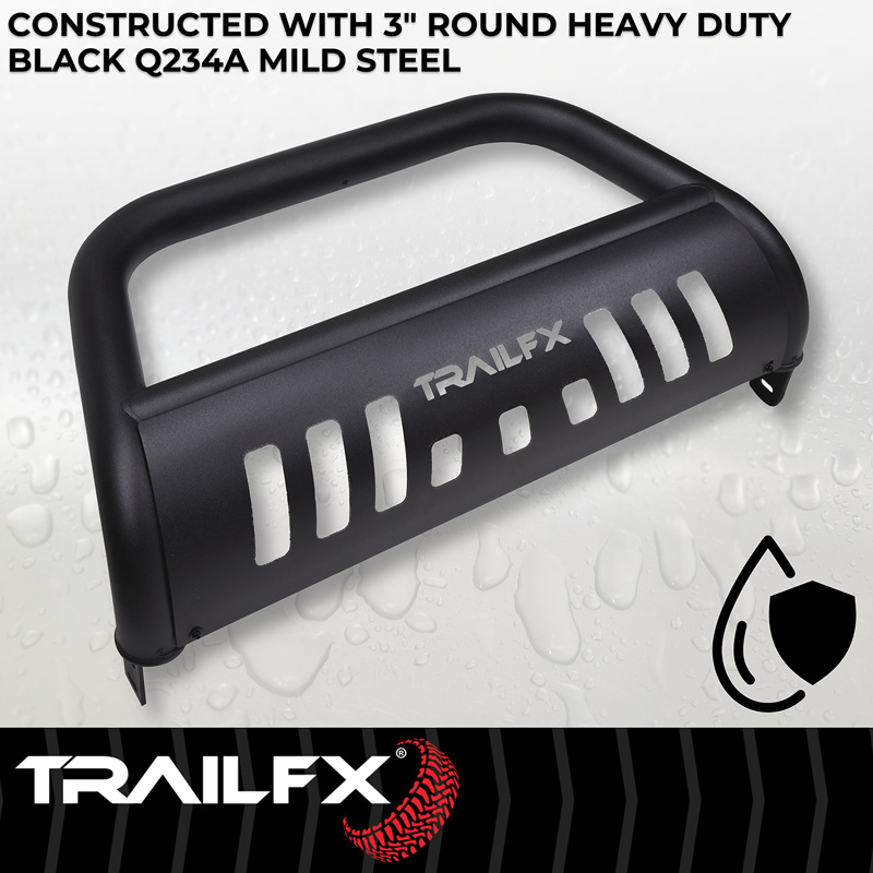 TrailFX | 3 Inch Diameter, Powder Coated, Titanium Black, Steel - Land Cruiser 2.4T 2024-2025