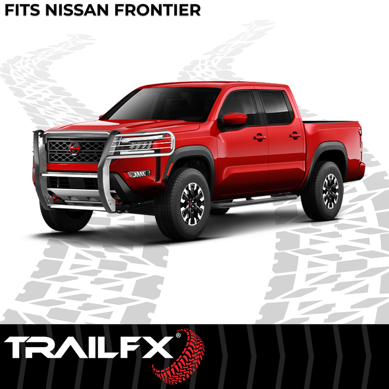 TrailFX | 1-Piece, Polished, Silver, Stainless Steel - Frontier 2.5L / 3.8L 2022-2026