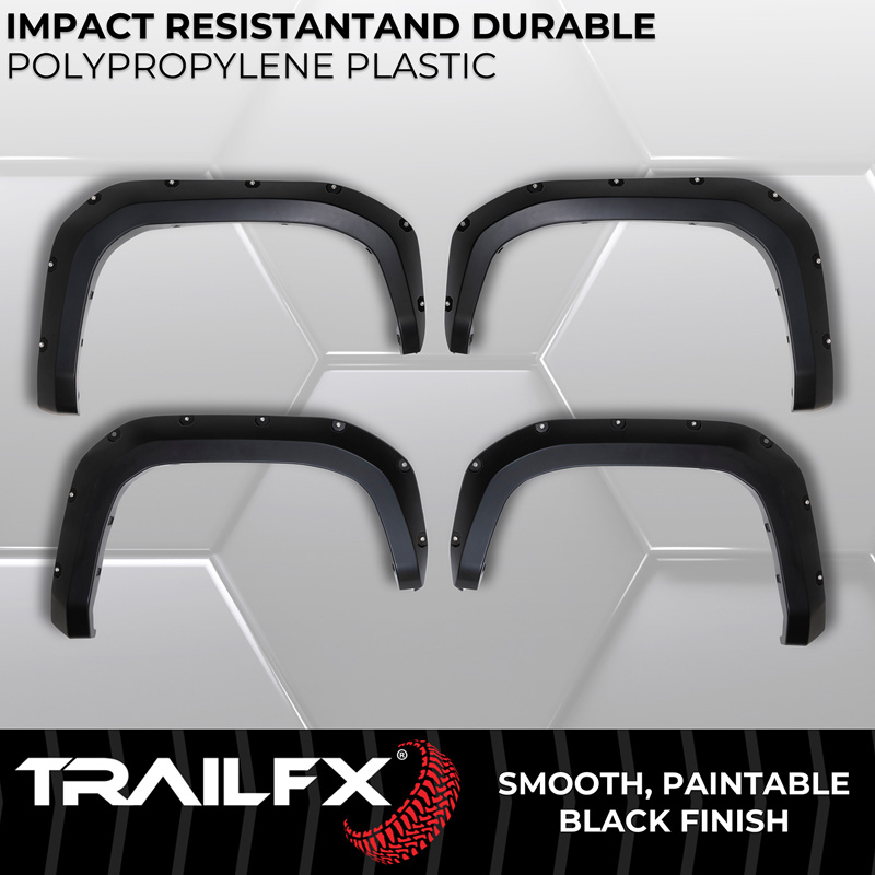 TrailFX | Pocket Style, 2.8 Inch Front/ 5.9 Inch Rear Tire Coverage - Tacoma 2.4T 2024-2026