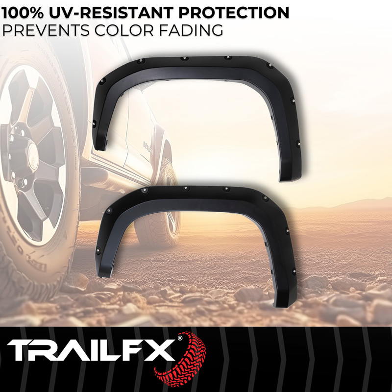 TrailFX | Pocket Style, 2.8 Inch Front/ 5.9 Inch Rear Tire Coverage - Tacoma 2.4T 2024-2026