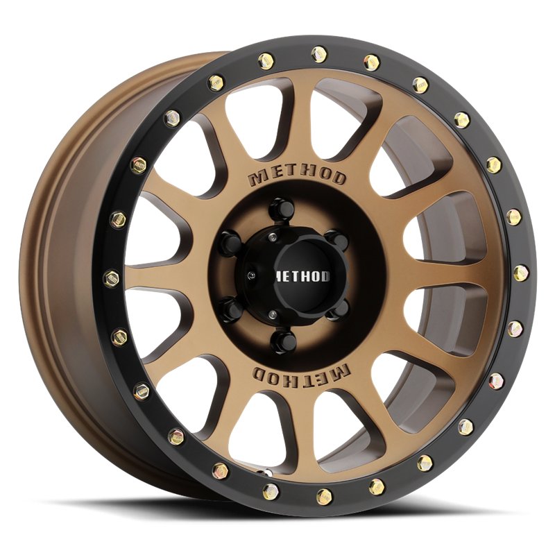 Method Race Wheels | MR305 NV 17x8.5 ET0 - METHOD BRONZE - MATTE BLACK LIP