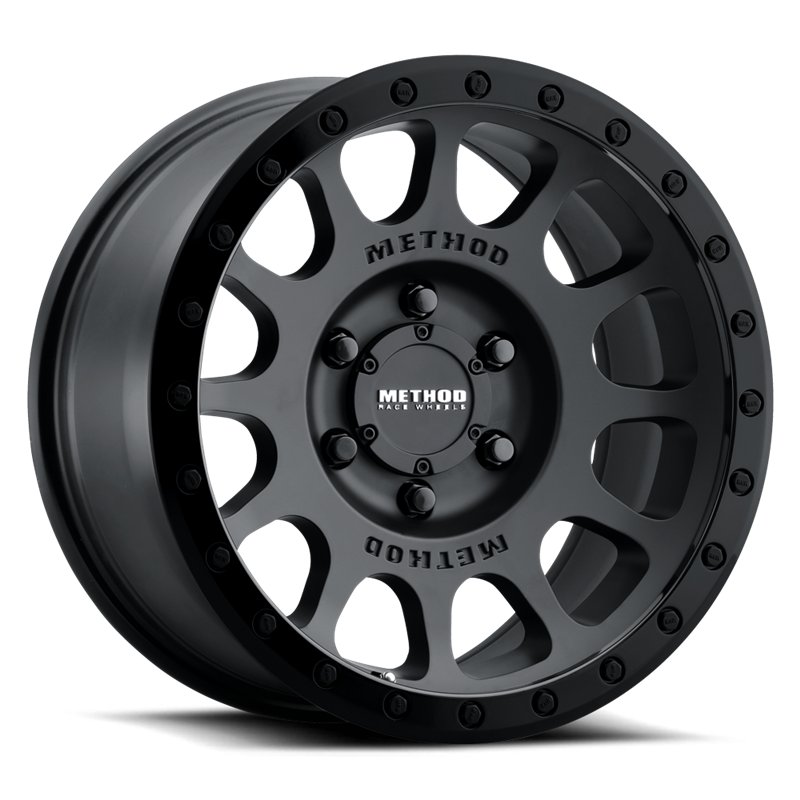 Method Race Wheels | MR305 NV 17x8.5 ET25 - MATTE BLACK - GLOSS BLACK LIP