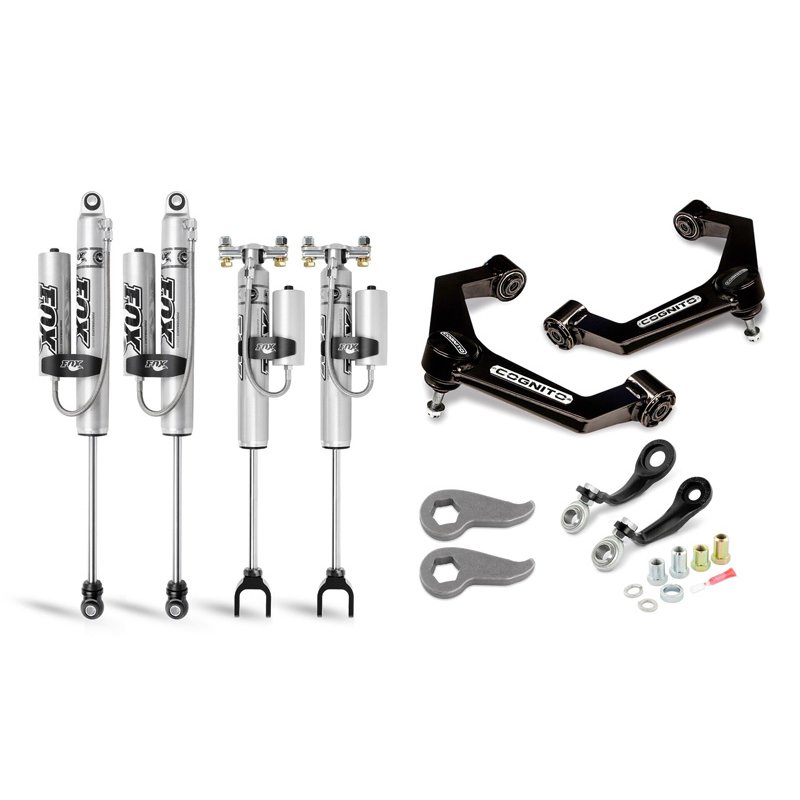Cognito | Cognito 3" Premier Leveling Kit w/ Fox 2.0 Reservoir - Silverado / Sierra 2500 HD / 3500 HD 6.6L 2020-2025