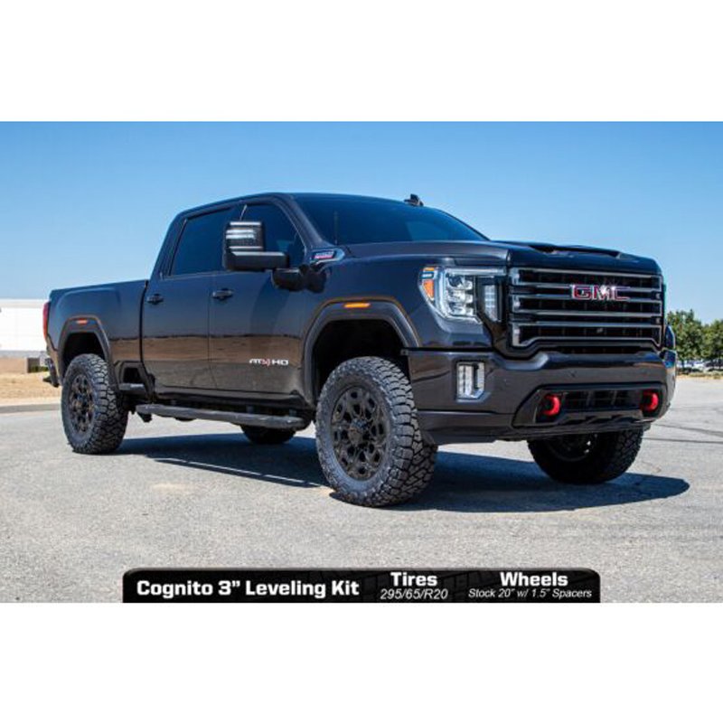 Cognito | Cognito 3" Premier Leveling Kit w/ Fox 2.0 Reservoir - Silverado / Sierra 2500 HD / 3500 HD 6.6L 2020-2025