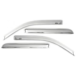 AVS | Ventvisor Deflector Chrome Outside Mount 4 pc. - Patriot 2.0L / 2.4L 2007-2017