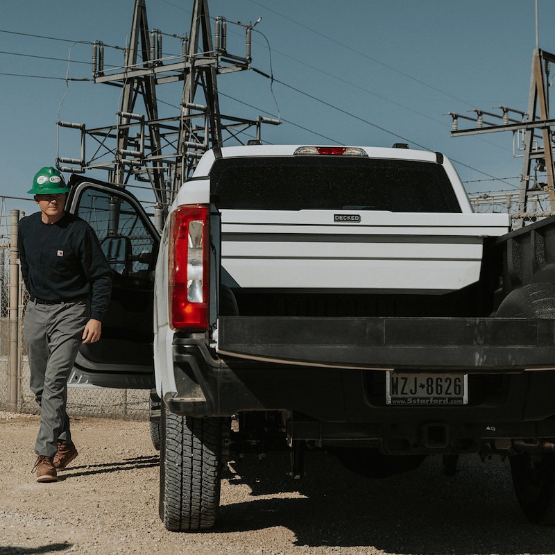 DECKED | Truck Tool Box for Full-Size - White