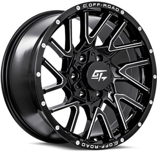 GT OFFROAD | AGGRESSION 18x9 ET12 - Gloss Black Milled