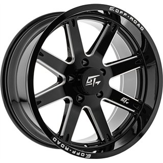 GT OFFROAD | INVASION 24x12 ET-44 - Gloss Black Milled