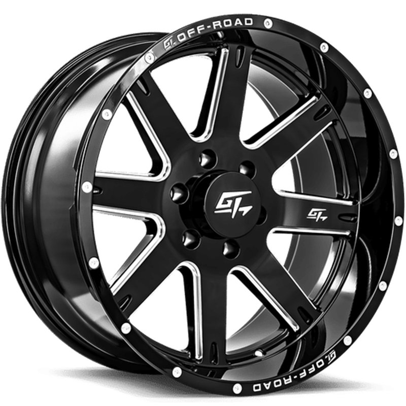 GT OFFROAD | INVASION 18x9 ET12 - Gloss Black Milled