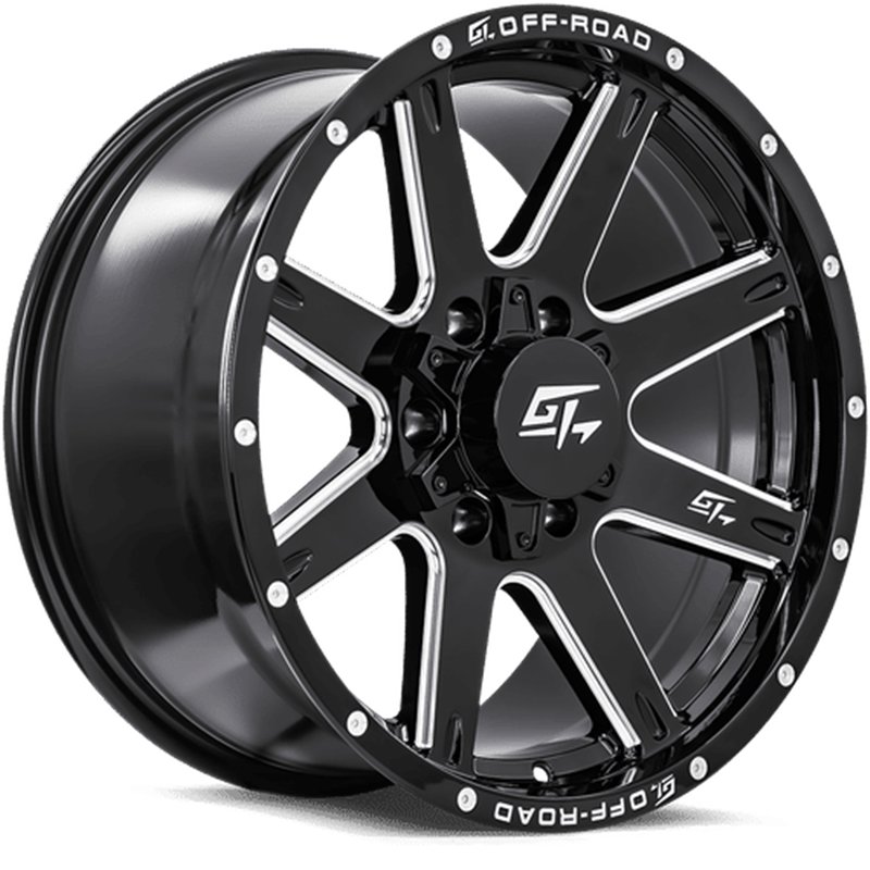 GT OFFROAD | INVASION 18x9 ET12 - Gloss Black Milled