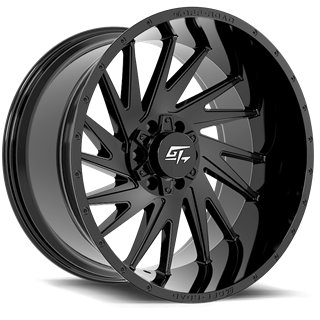 GT OFFROAD | TOMAHAWK 24x14 ET-76 - Gloss Black