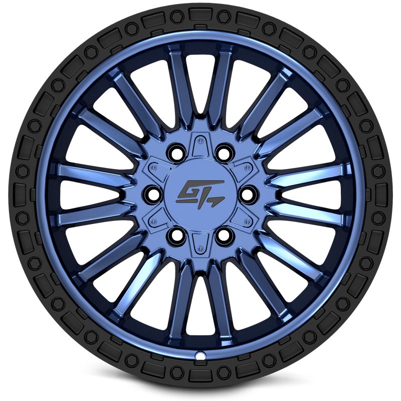 GT OFFROAD | CHAMBER 17x10 ET-18 - Black Ring / Midnight Blue Centre