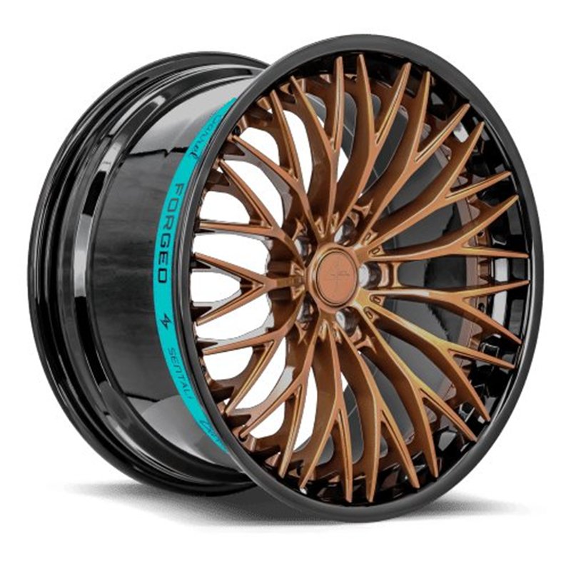 SENTALI BARREL | SB1 22x10.5 ET25 - Gloss Black Lip / Gloss Bronze Centre