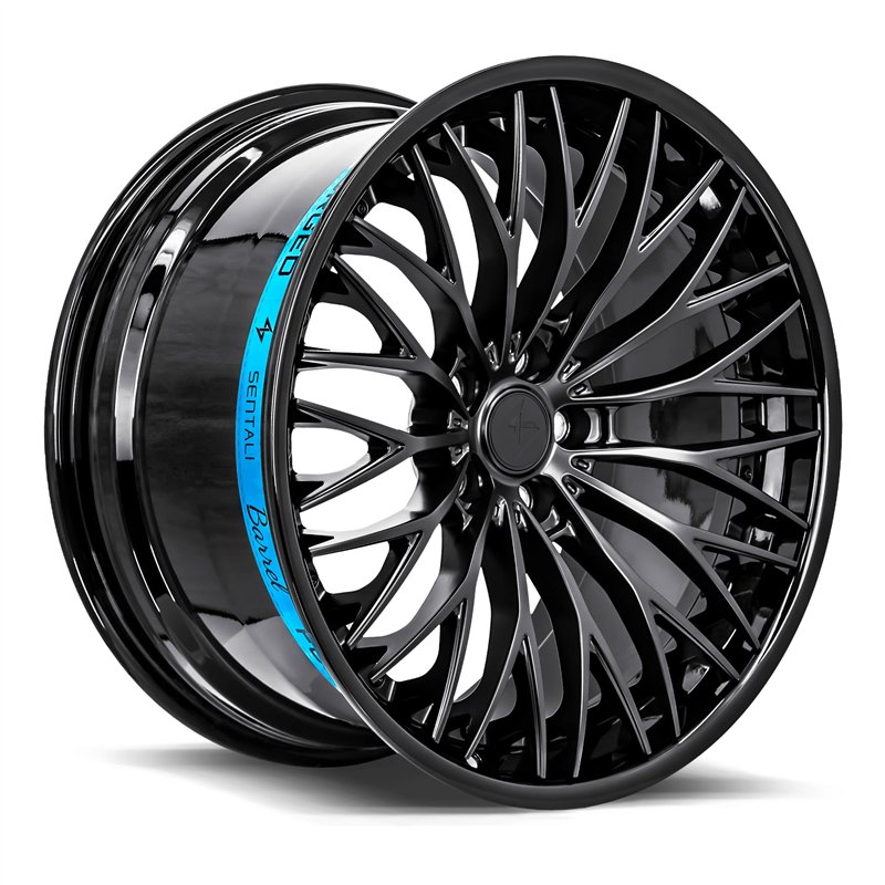 SENTALI BARREL | SB1 20x10 ET20 - Gloss Black Lip / Matte Black Centre