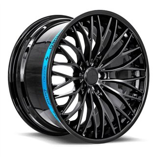 SENTALI BARREL | SB1 22x10.5 ET40 - Gloss Black Lip / Matte Black Centre