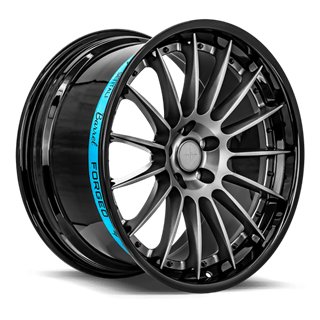 SENTALI BARREL | SB2 22x9.5 ET35 - Gloss Black Lip / Matte Gunmetal Centre