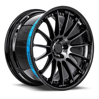 SENTALI BARREL | SB2 22x10.5 ET28 - Gloss Black Lip / Matte Black Centre