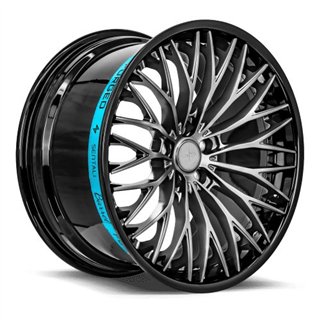 SENTALI BARREL | SB1 22x9.5 ET35 - Gloss Black Lip / Matte Gunmetal Centre