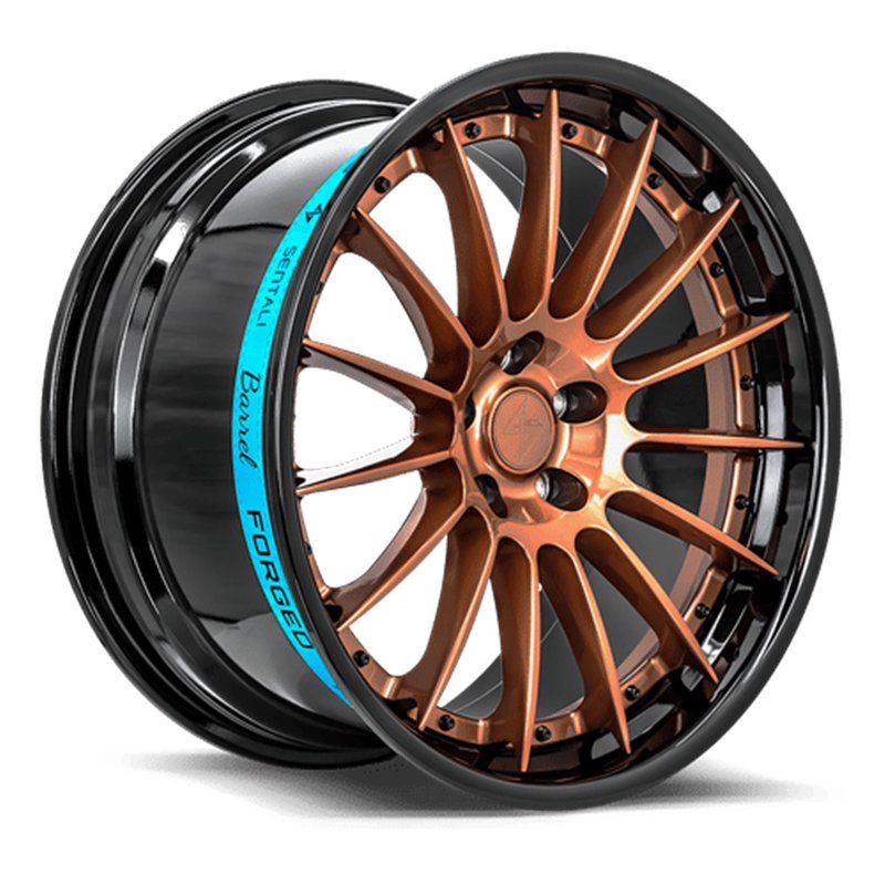 SENTALI BARREL | SB2 19x10.5 ET35 - Gloss Black Lip / Gloss Bronze Centre
