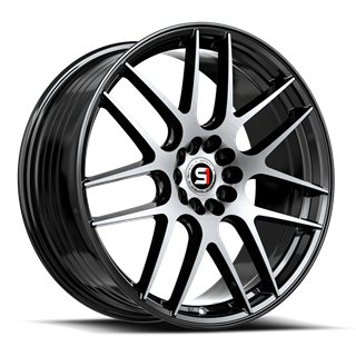 SPEC-1 RACING | SP-65 17x8 ET42 - Gloss Black Machined