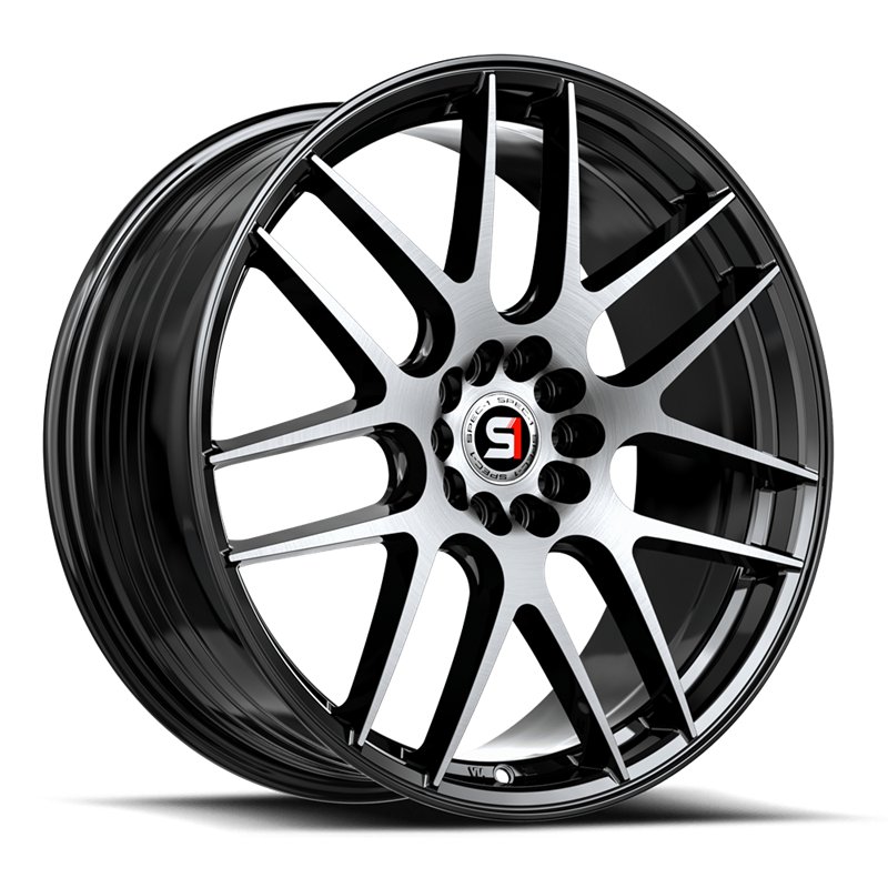 SPEC-1 RACING | SP-65 17x8 ET42 - Gloss Black Machined