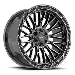 VORTEK | VRP-502 20x10 ET-18 - Black Diamond Cut W/ Dark Tint