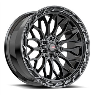 VORTEK | VRP-503 24x11 ET-24 - Black Diamond Cut Ring W/ Dark Tint