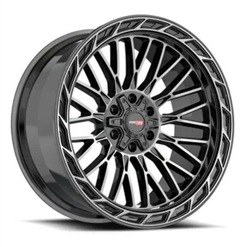 VORTEK | VRP-502 20x9 ET12 - Black Diamond Cut W/ Dark Tint