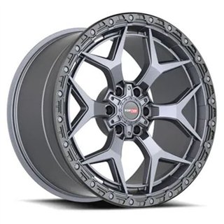 VORTEK | VRT-603 20x10 ET-12 - Matte Titanium Black Bead Ring