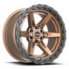 VORTEK | VRT-602 17x9 ET0 - Matte Bronze With Black Bead Ring
