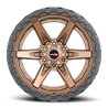 VORTEK | VRT-602 18x9 ET-12 - Matte Bronze With Black Bead Ring