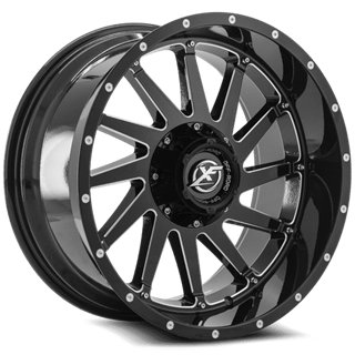 XF OFFROAD | XF-216 20x9 ET12 - Gloss Black Milled