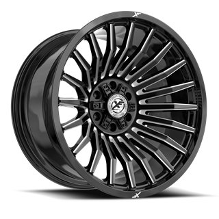 XF OFFROAD | XF-231 20x10 ET-12 - Gloss Black Milled